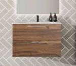 mueble de baño madera dos cajones