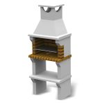 Barbacoa Compacta SP de obra prefabricada para jardín y terraza
