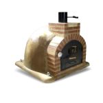Horno Terracota de leña con bóveda de barro auténtico y puerta antihumos