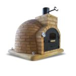 horno rustico para exteriores con acabado terracota