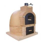 Horno doble hornilla de leña para jardín y cocina exterior