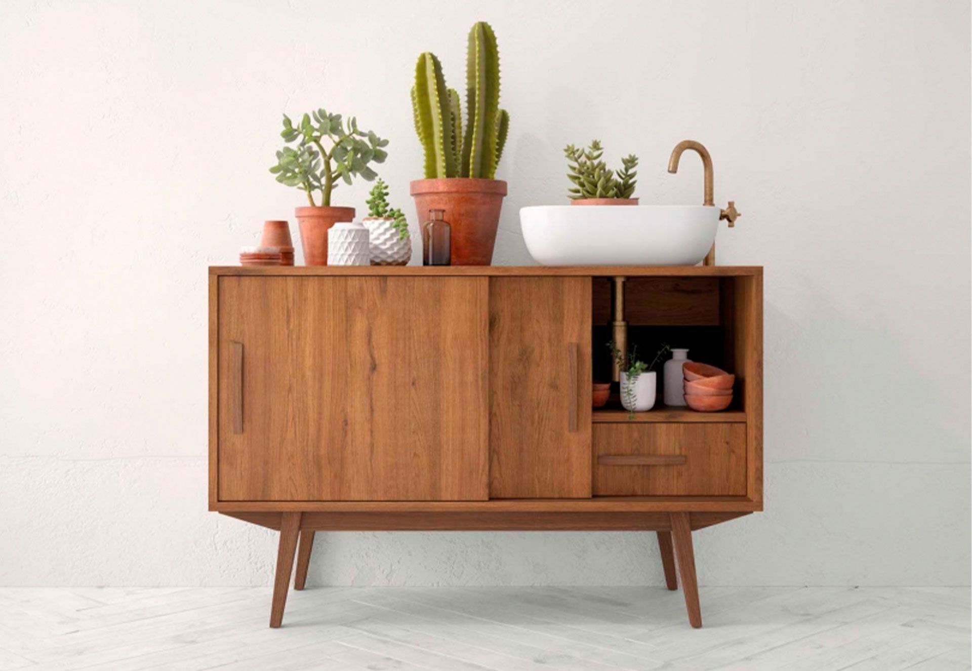 muebles de bano de madera modernos lavin 6