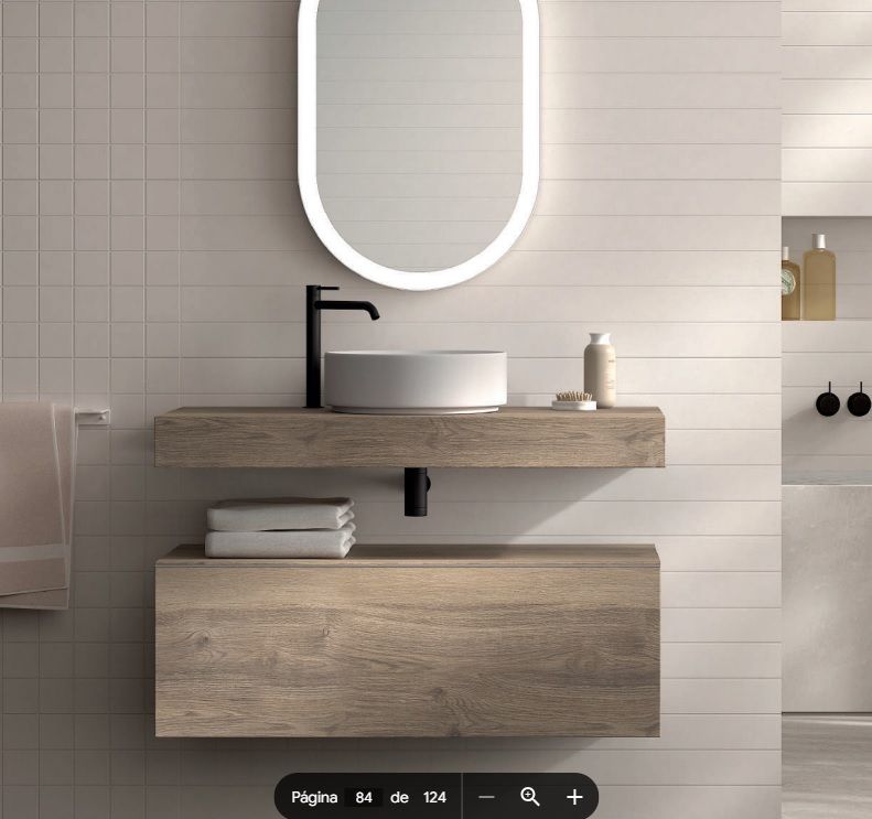 mueble de baño y espejo